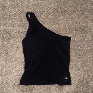 Black One-Shoulder Top